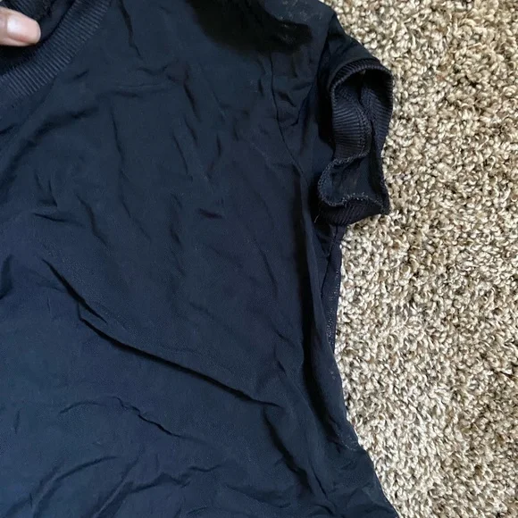 FOREVER 21 BLACK SHEER CROP TOP - Picture 4 of 6